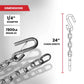 Motor God Trailer Safety Chain 48in 2.5in Hanger