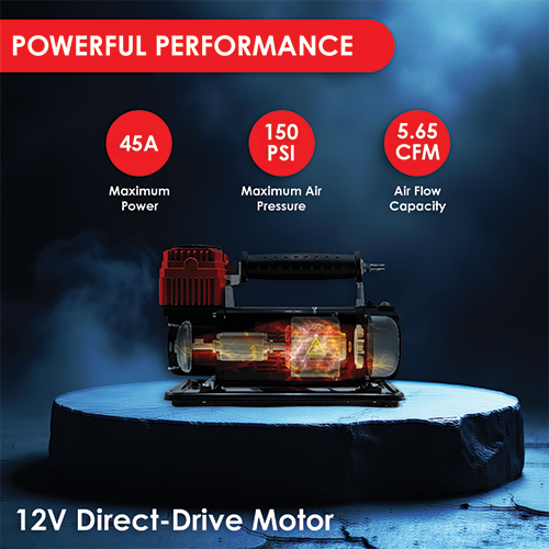 Motor God 12V Portable Air Compressor