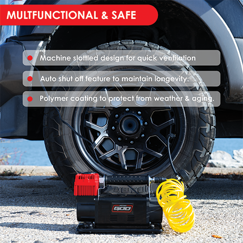 Motor God 12V Portable Air Compressor