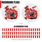 Motor God Tire Repair Mushroom Plugs - Pack Selection Available