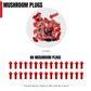 Motor God Tire Repair Mushroom Plugs - Pack Selection Available